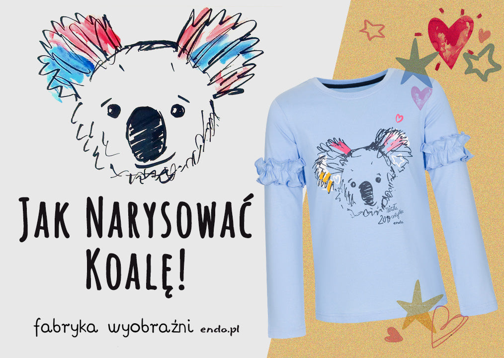 Koala: rysunek dla dzieci