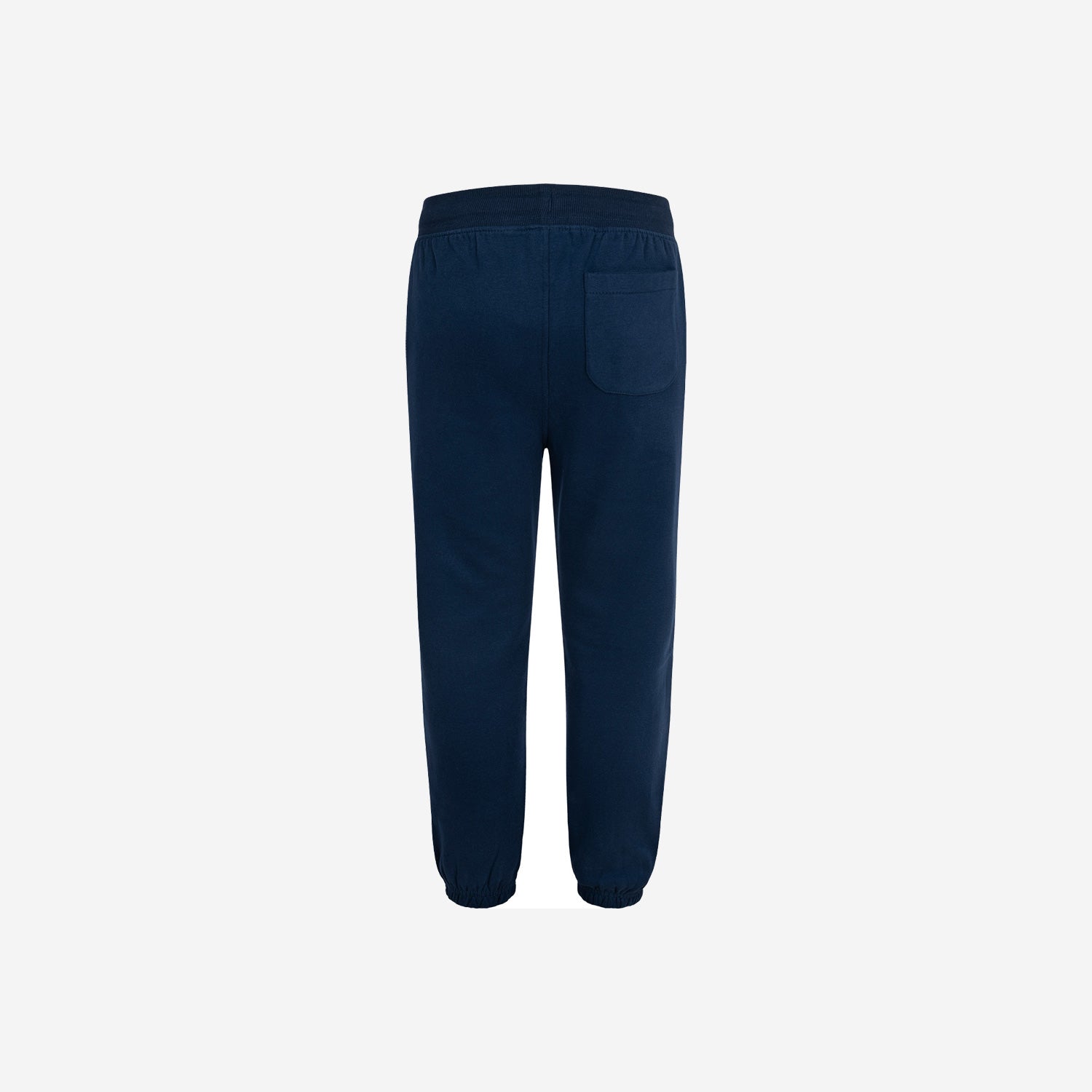Boy's tracksuit bottoms with vehicles, navy blue, 3-8 years old