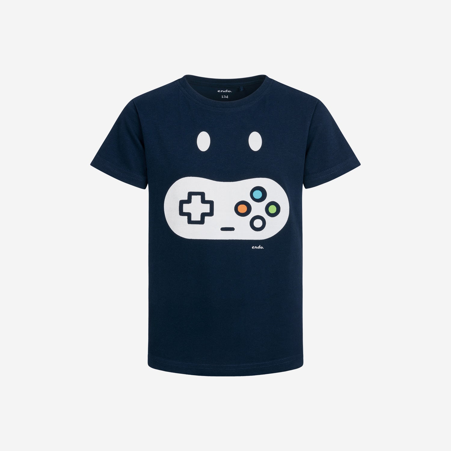 Short-sleeved gaming-themed T-shirt for boys, ages 9-13