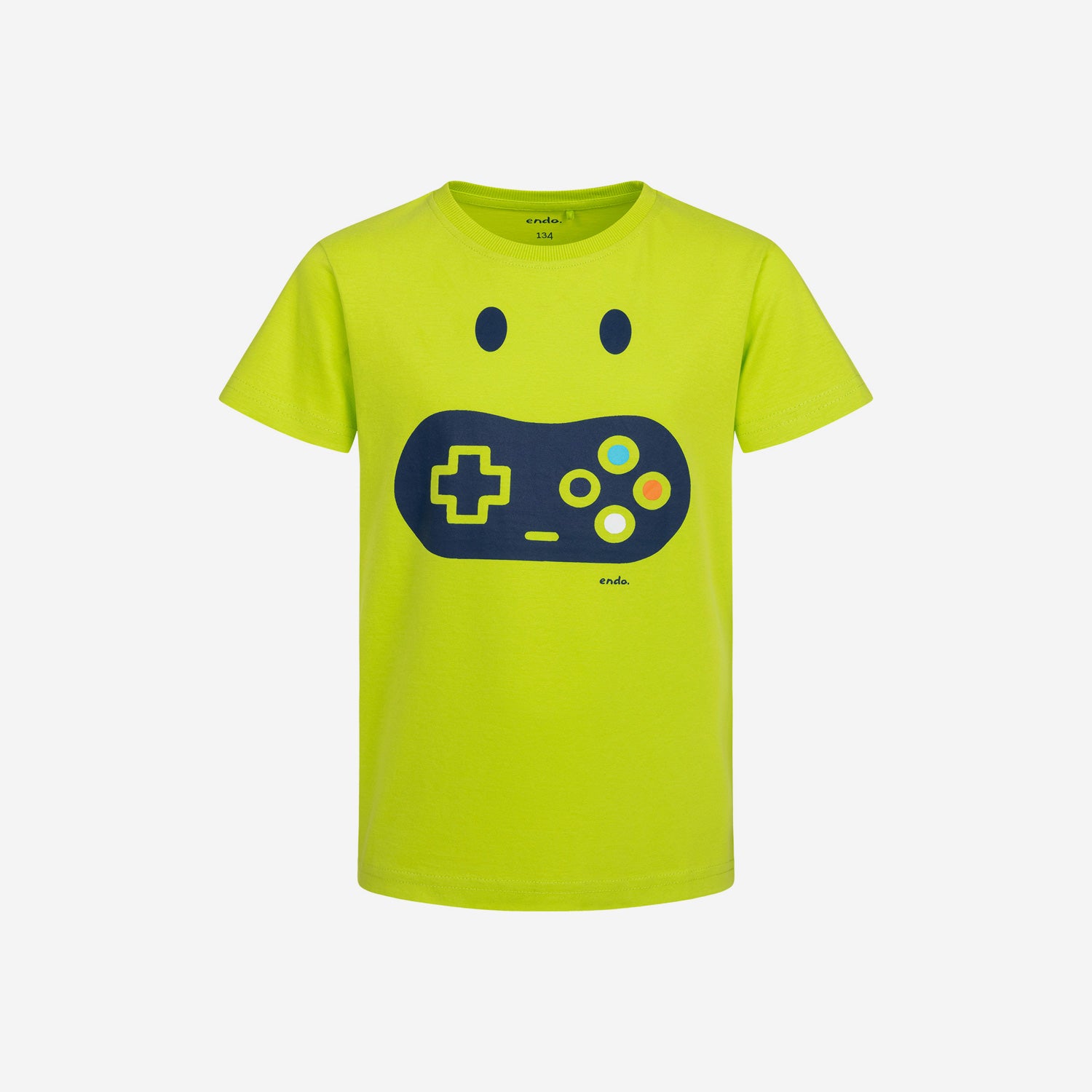 Short-sleeved gaming-themed T-shirt for boys, ages 9-13