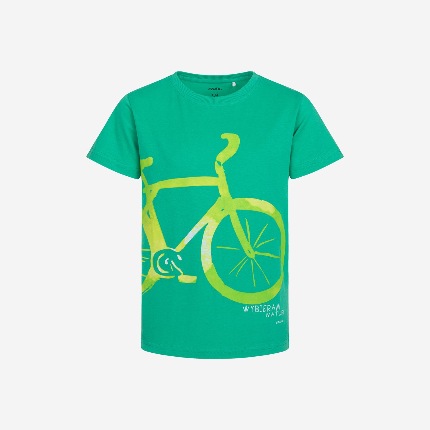 T-shirt z krótkim rękawem dla chłopca, z rowerem 9-13 lat