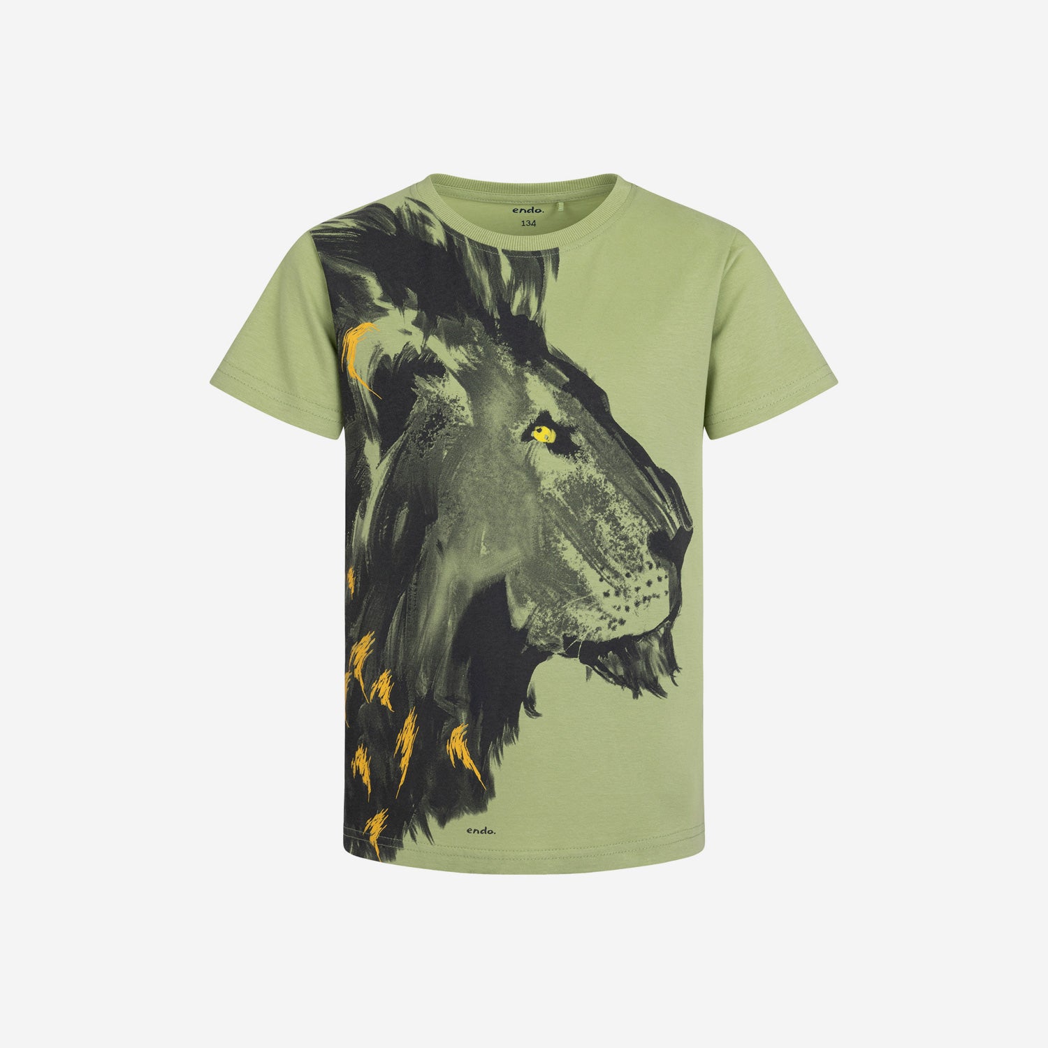 Boy's short-sleeved t-shirt with a lion, 9-13 years old