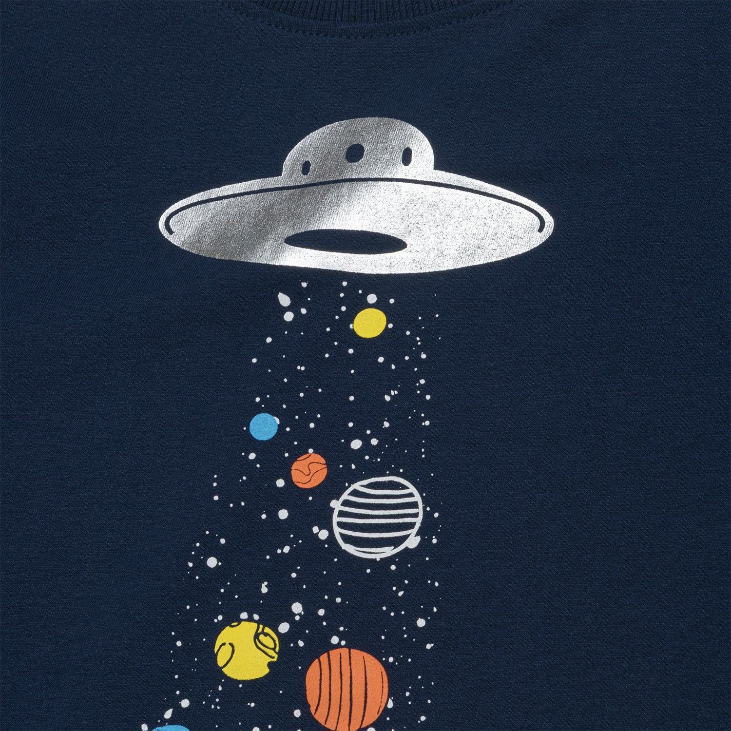 Piżama z krótkim rękawem dla chłopca, z Układem Słonecznym, granatowa 9-13 lat