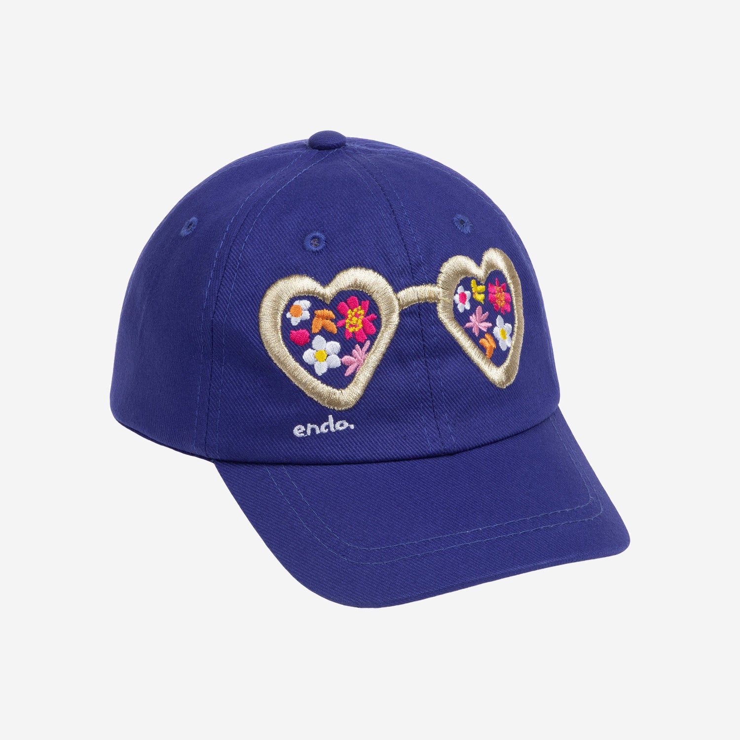 Czapka z daszkiem dla dziewczynki, z motywem okularów