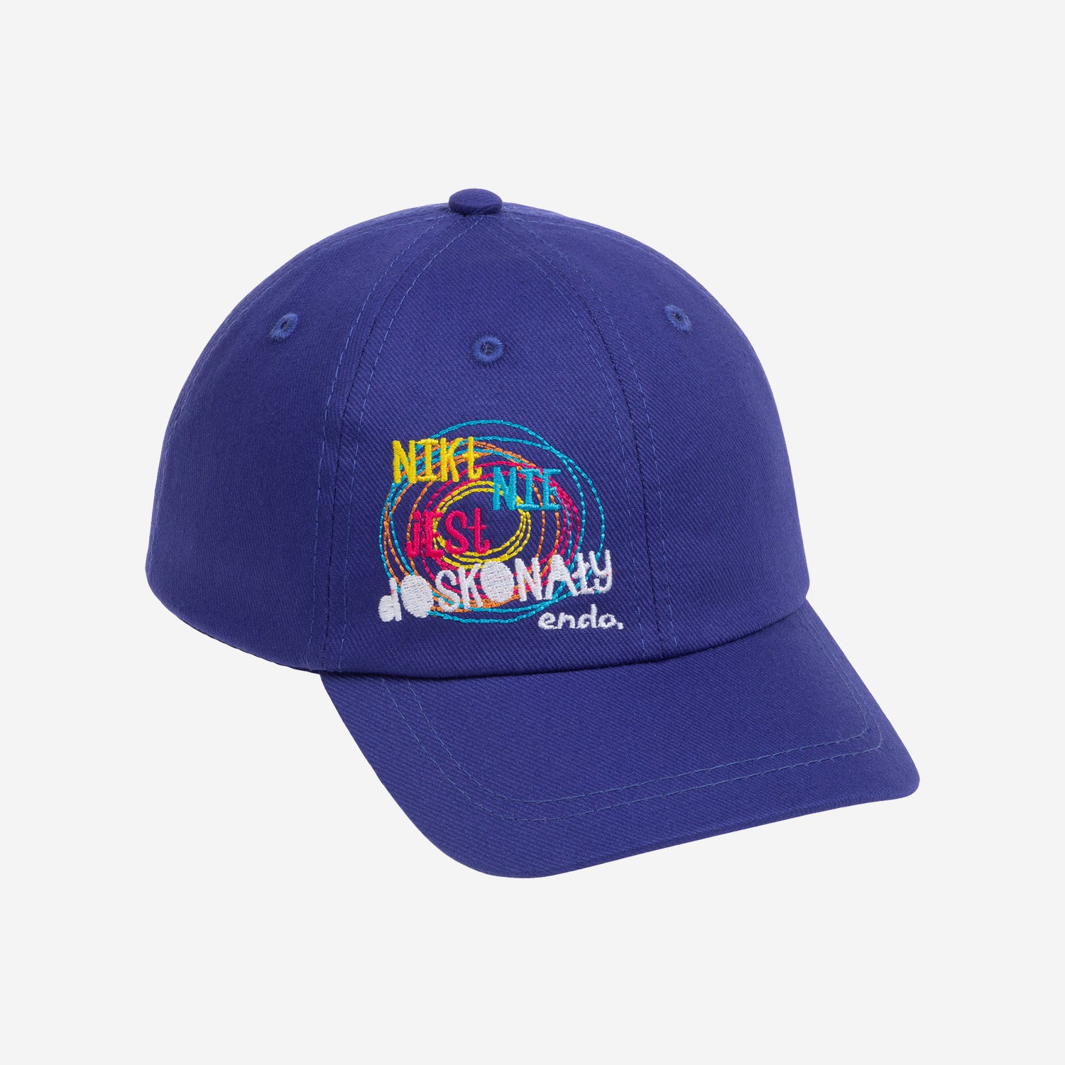 Czapka z daszkiem dla dziewczynki, z napisem nikt nie jest doskonały