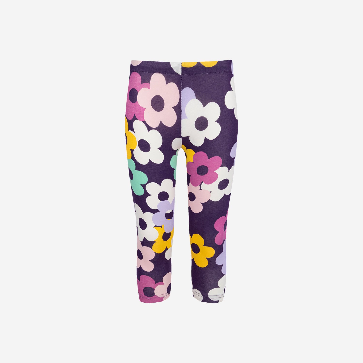 Legginsy 3/4 dla dziewczynki, z motywem kwiatowym 3-8 lat