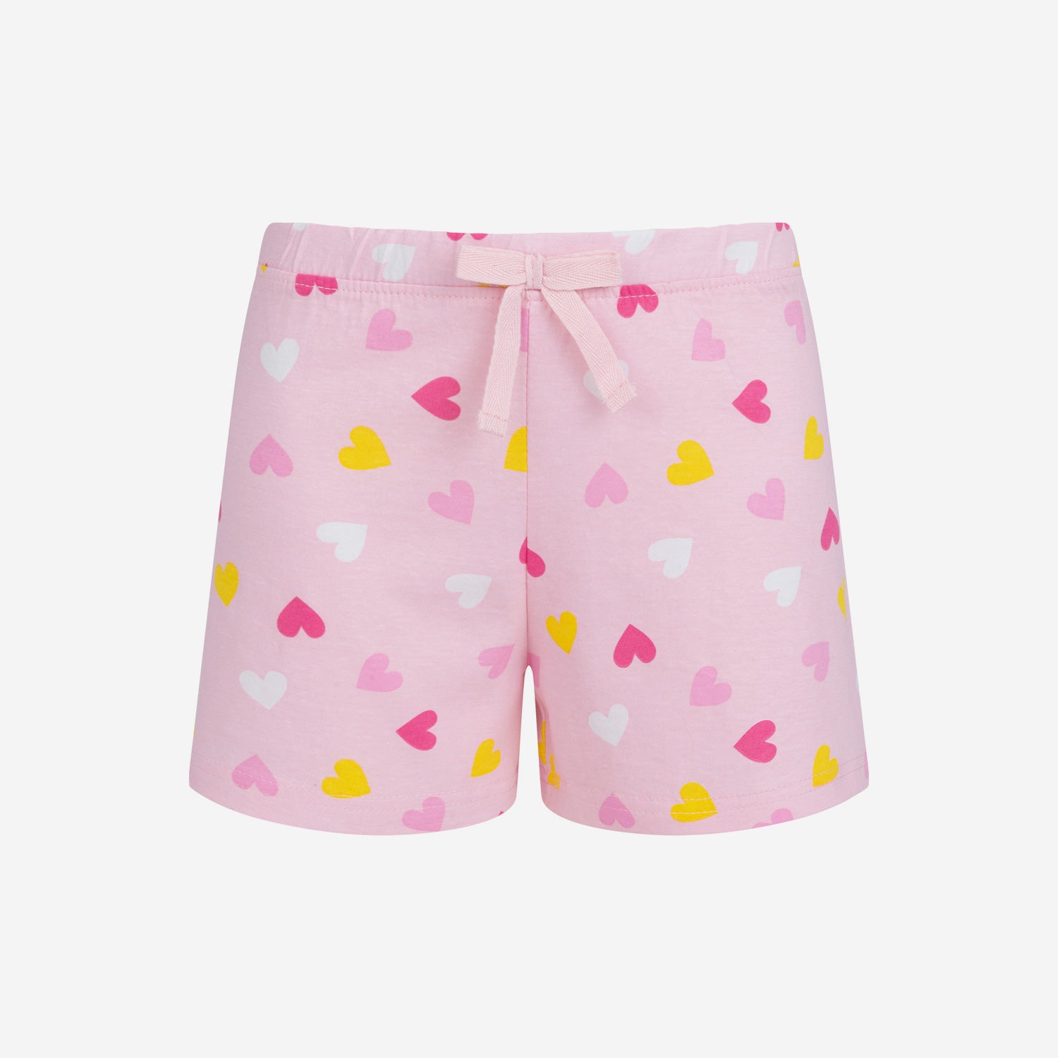 Girls' short-sleeved pajamas with a unicorn, pink, 3-8 years old