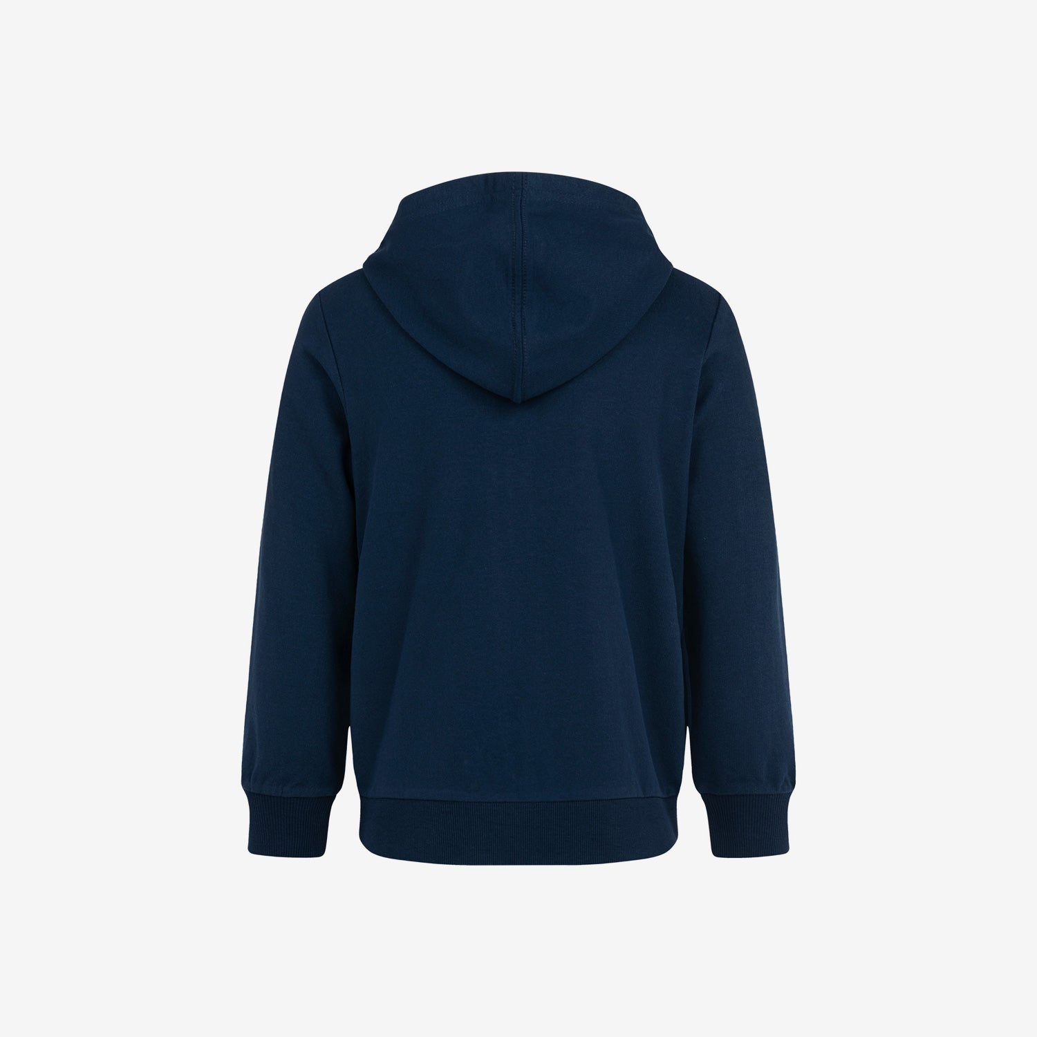 Zip-up hoodie for girls, with a dog, navy blue, 9-13 years old