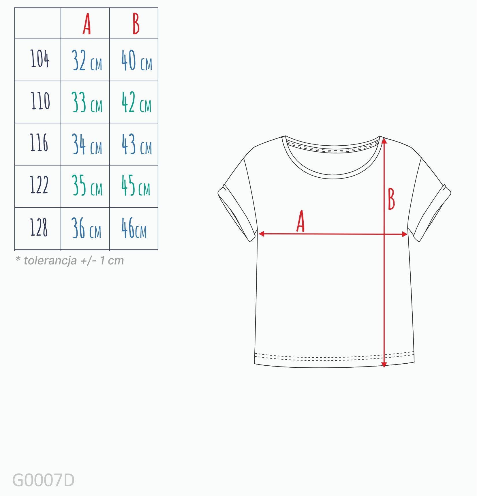 T-shirt dla dziewczynki 3-8 lat, biały "motyle"