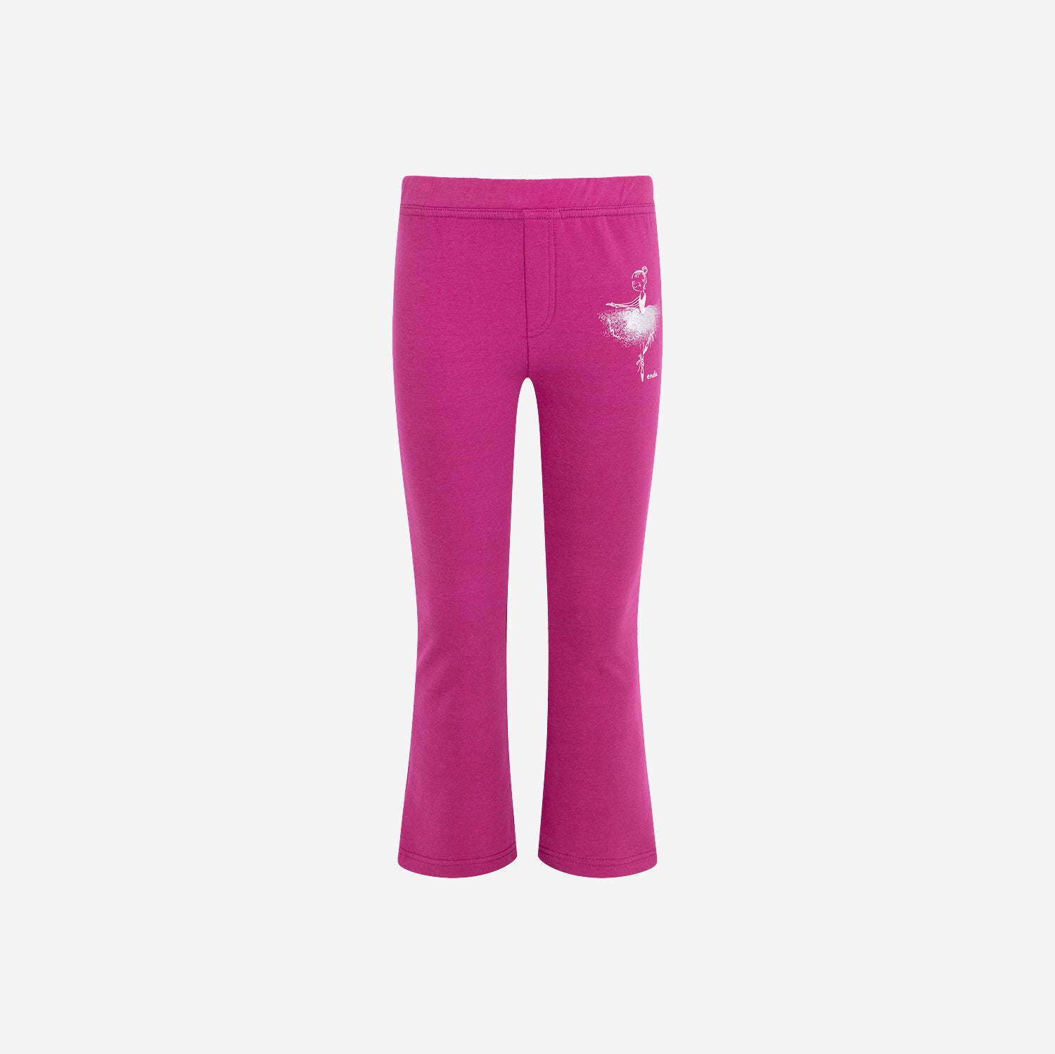 Pink ballerina sweatpants for girls, 3-8 years old