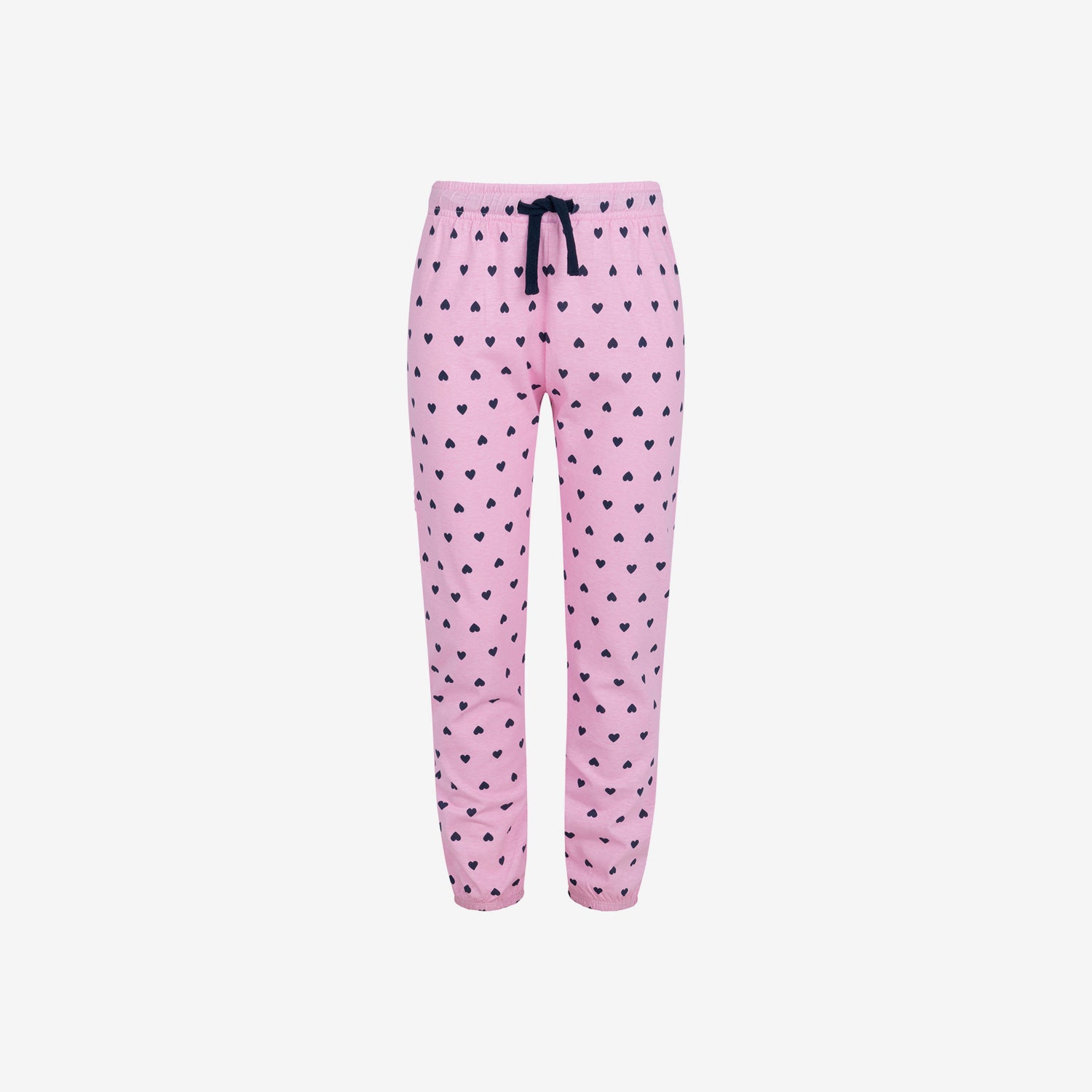 Long-sleeved pajama for girls, with lovebirds, blue, 9-13 years old