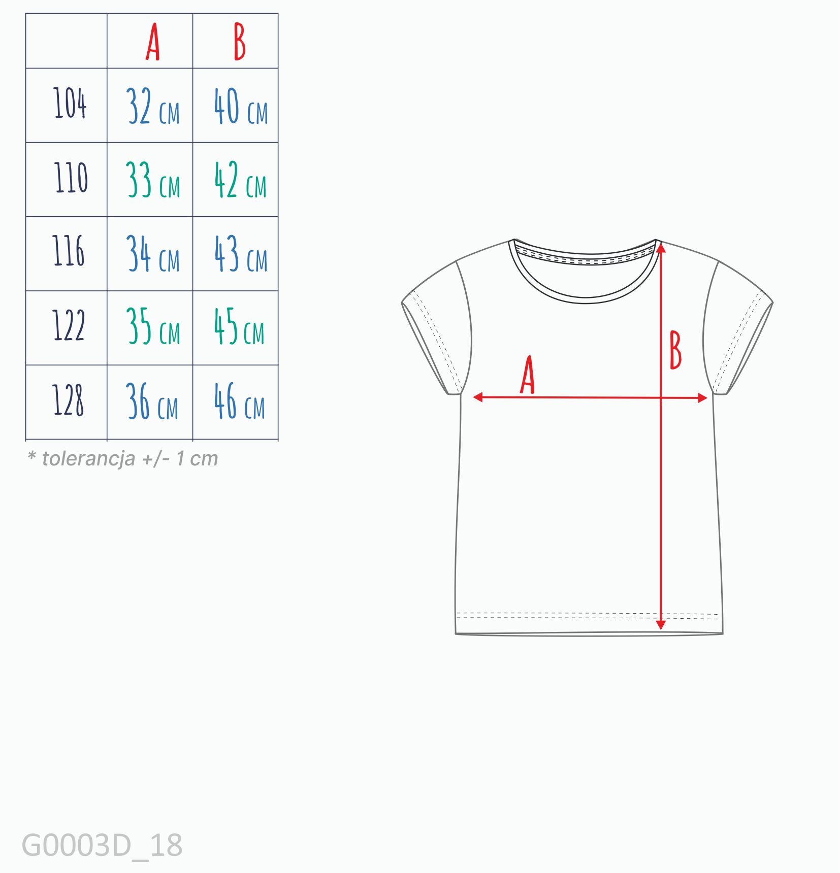T-shirt z krótkim rękawem dla dziewczynki 5-8 lat, różowy z koniem