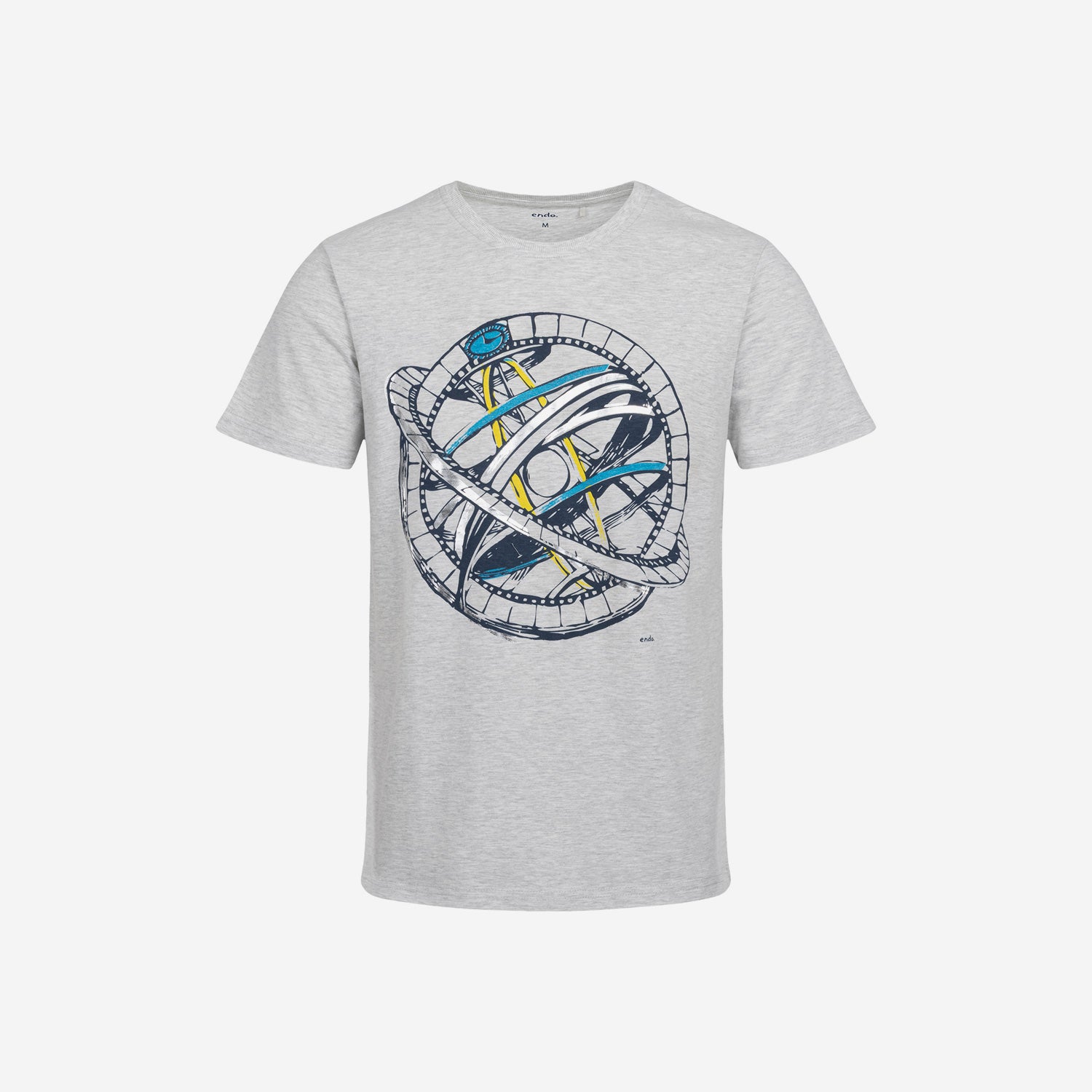 Męski t-shirt z krótkim rękawem, z satelitą