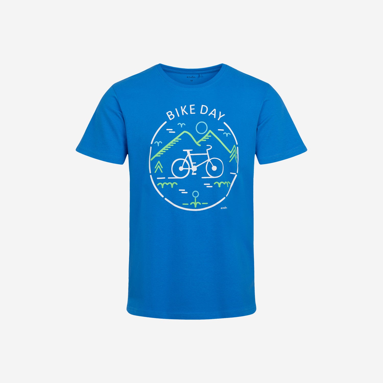 Męski t-shirt z krótkim rękawem, z rowerem