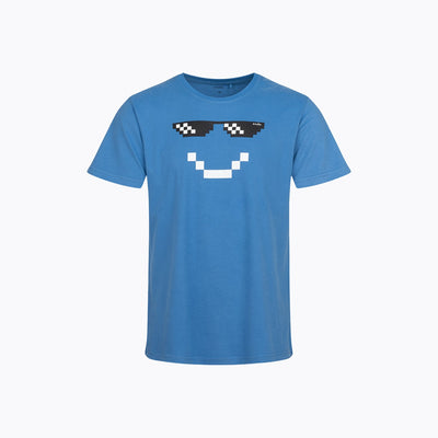 Męski T-shirt niebieska "ale mina"