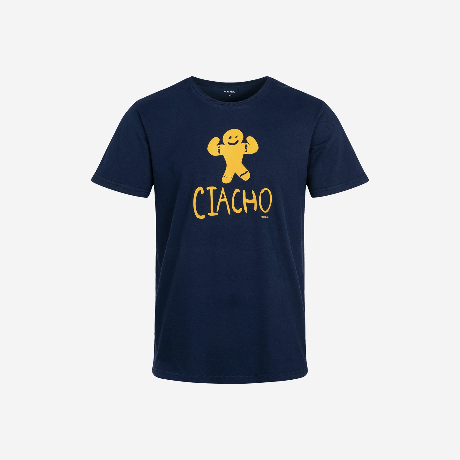 Męska piżama krótka, z napisem "CIACHO", granatowa