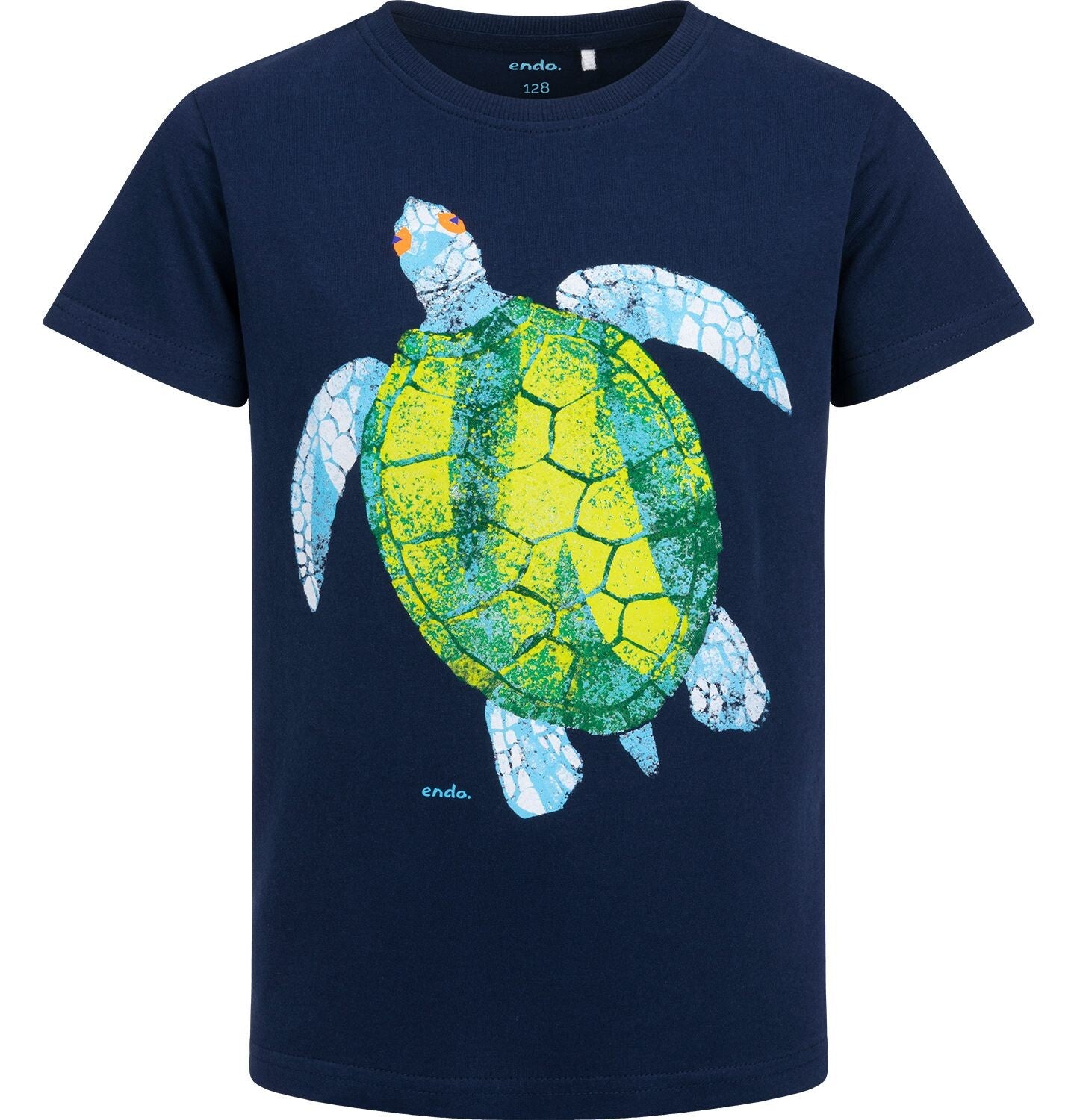 Boy's short-sleeved turtle t-shirt, 3-8 years old