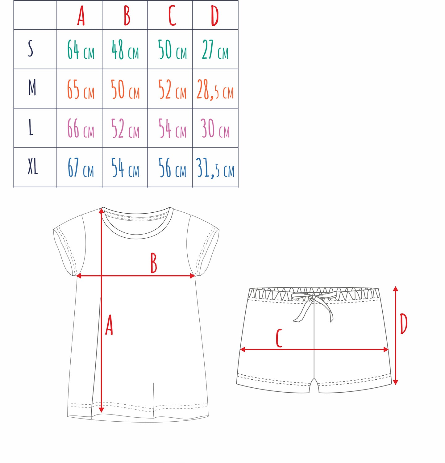 Damska piżama z krótkim rękawem, z misiem panda, granatowa