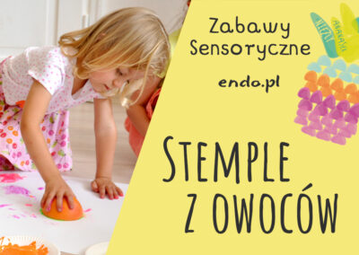 Zabawy sensoryczne – stemple z warzyw i owoców