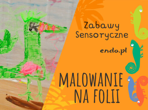 Malowanie na folii – zabawy sensoryczne
