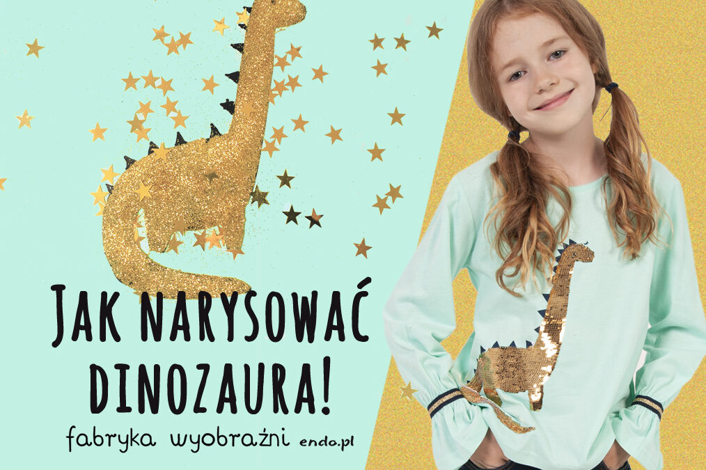 Jak narysować złotego dinozaura – Szkoła Rysunku