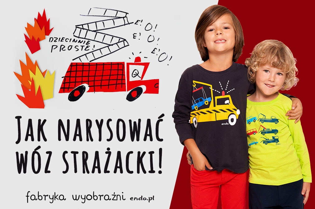 Szkoła rysunku Endo – Jak narysować wóz strażacki?