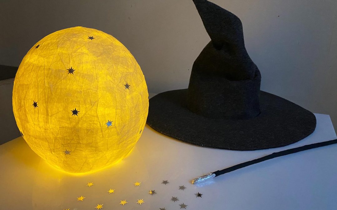 Jak zrobić lampion DIY w kształcie magicznej kuli?