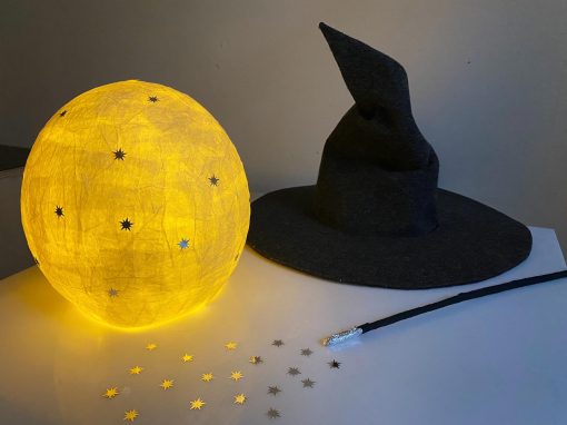 Jak zrobić lampion DIY w kształcie magicznej kuli?