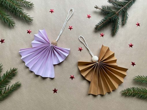 Ozdoby świąteczne na choinkę DIY – jak zrobić papierowe aniołki?