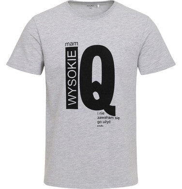 Koszulka z napisem Wysokie IQ
