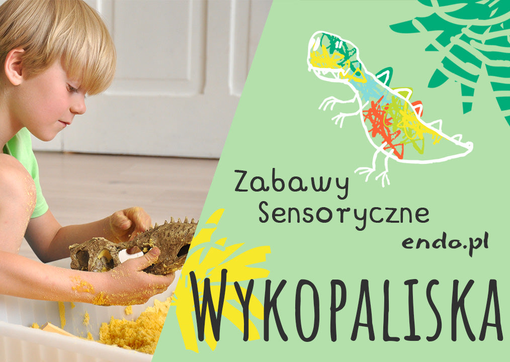 Wykopaliska: zabawa sensoryczna z piaskiem kinetycznym