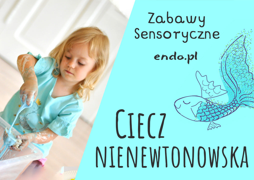 Ciecz nienewtonowska - zabawa sensoryczna dla dzieci