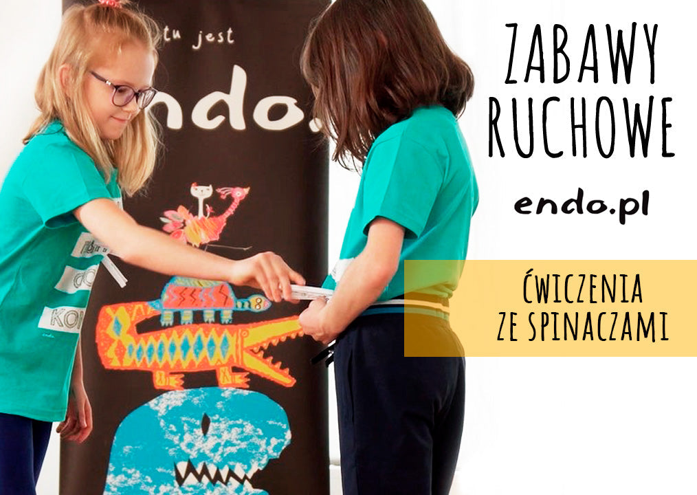 Zabawy ruchowe z Endo: ćwiczenie ze spinaczami