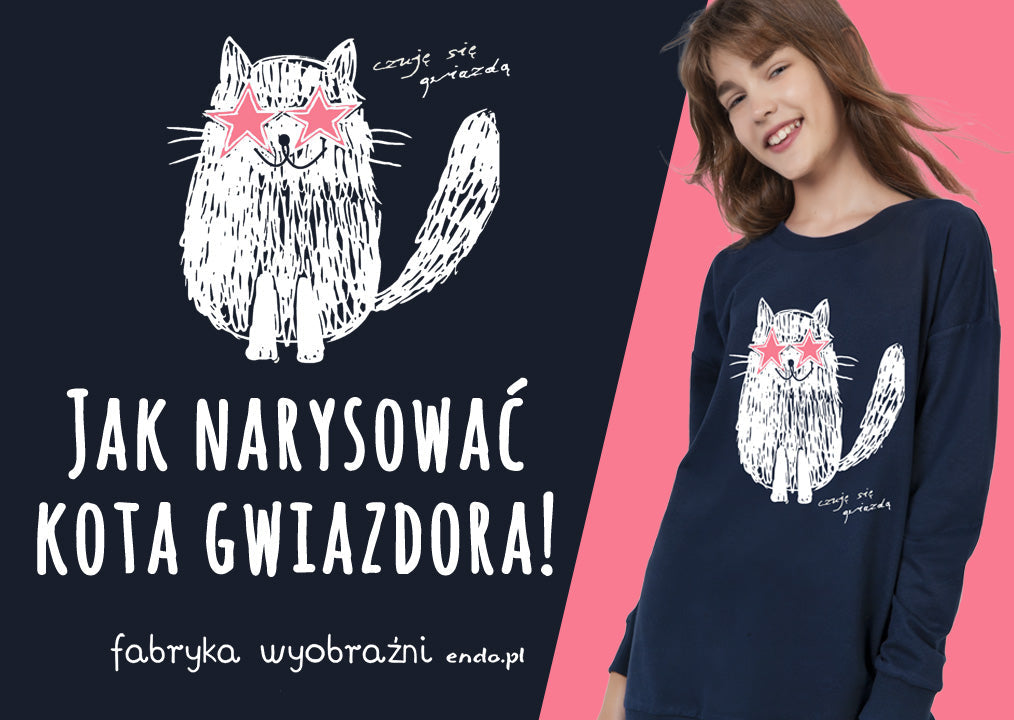 Jak narysować kota gwiazdora - Szkoła Rysunku