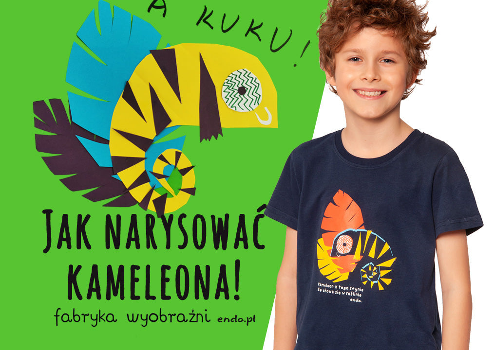 Okładka szkoły rysunku Endo. Jak narysować Kameleona?|Okładka szkoły rysunku Endo. Jak narysować Kameleona?