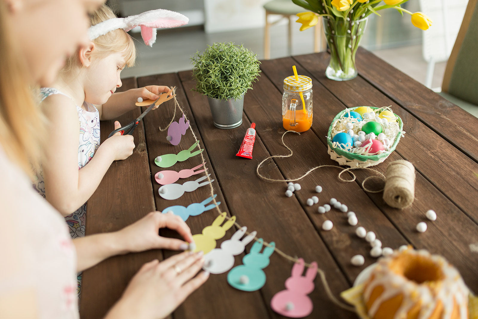 girlanda wielkanocna diy