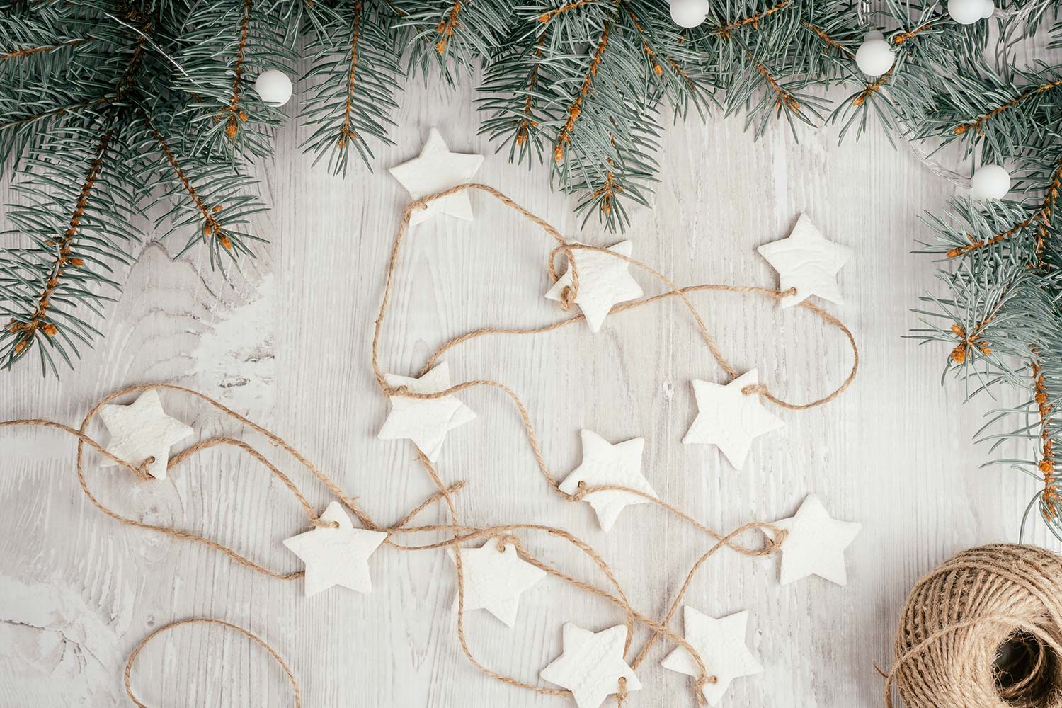 Girlanda z masy porcelanowej - krok po kroku