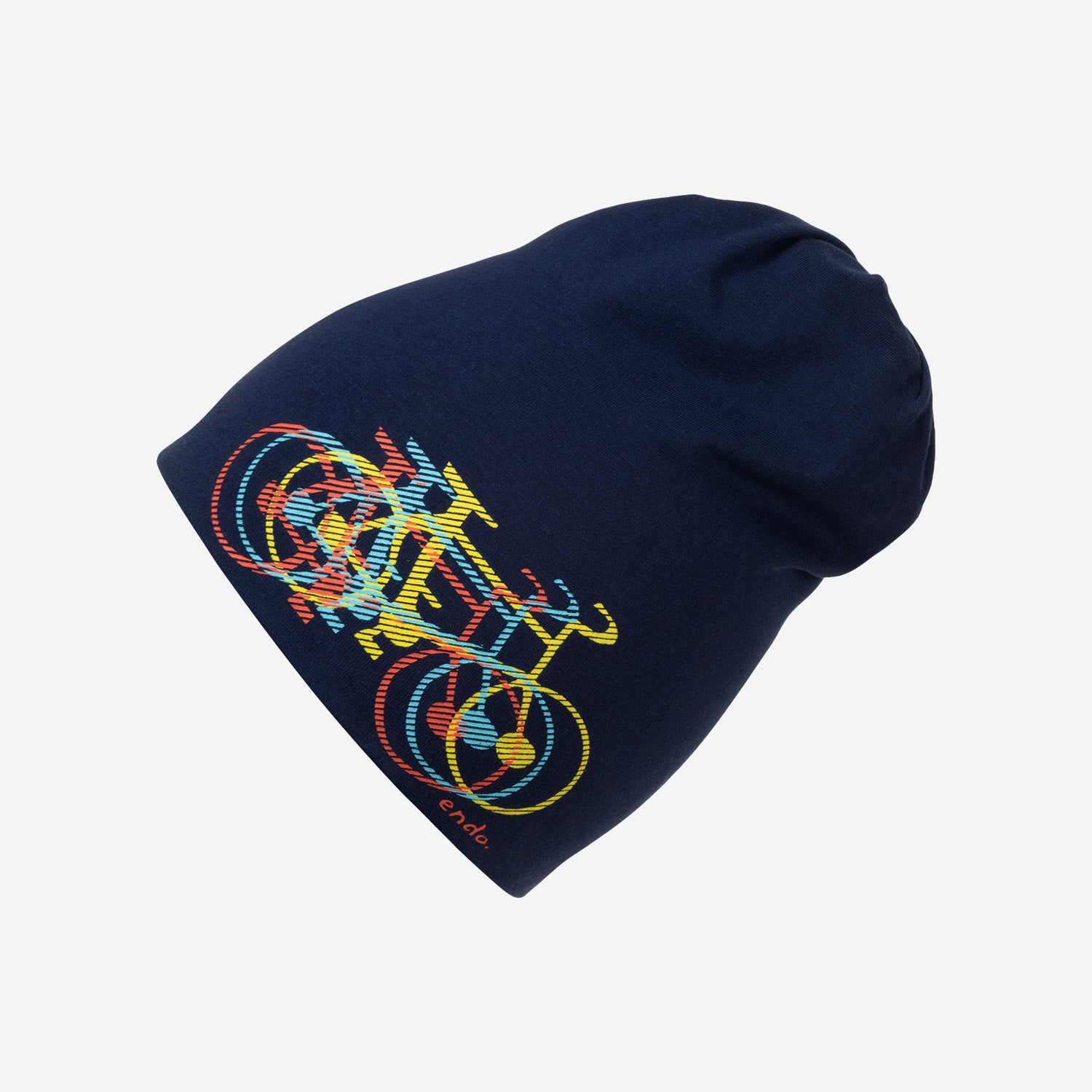 Czapka cienka dla dziecka, z rowerem