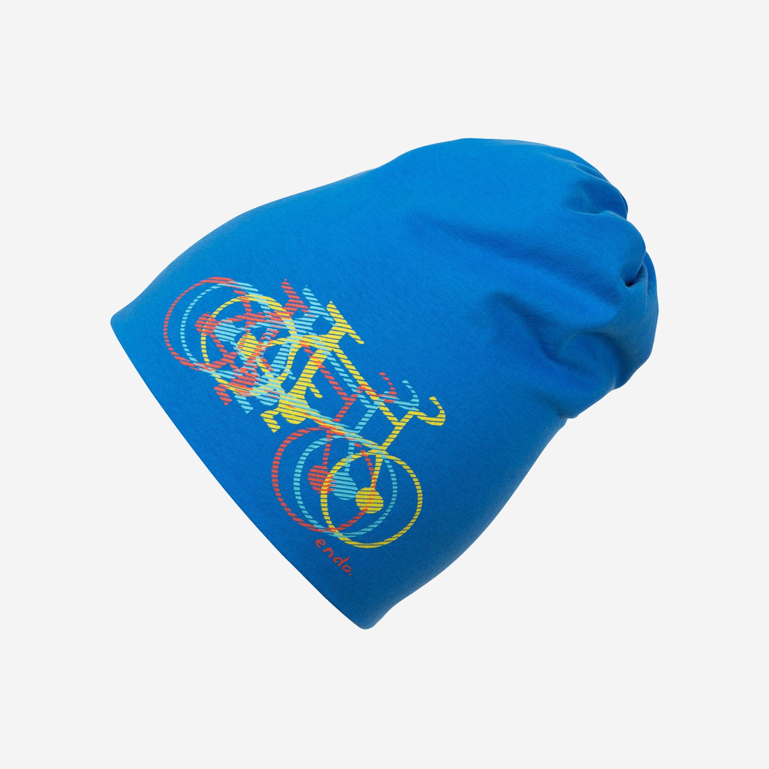 Czapka cienka dla dziecka, z rowerem