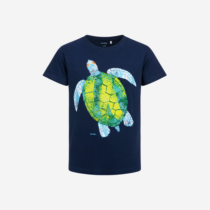 T-shirt z krótkim rękawem dla chłopca, z żółwiem 3-8 lat