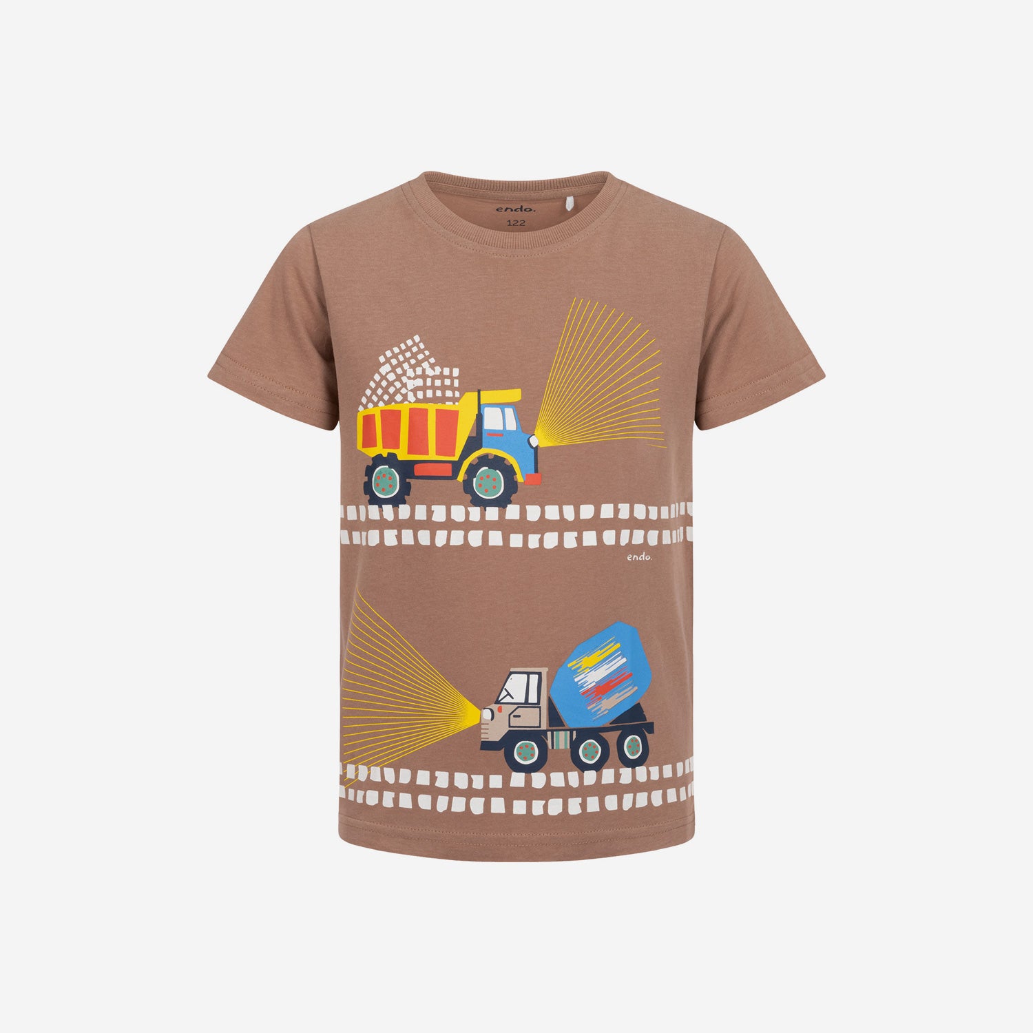 T-shirt z krótkim rękawem dla chłopca, z pojazdami 3-8 lat