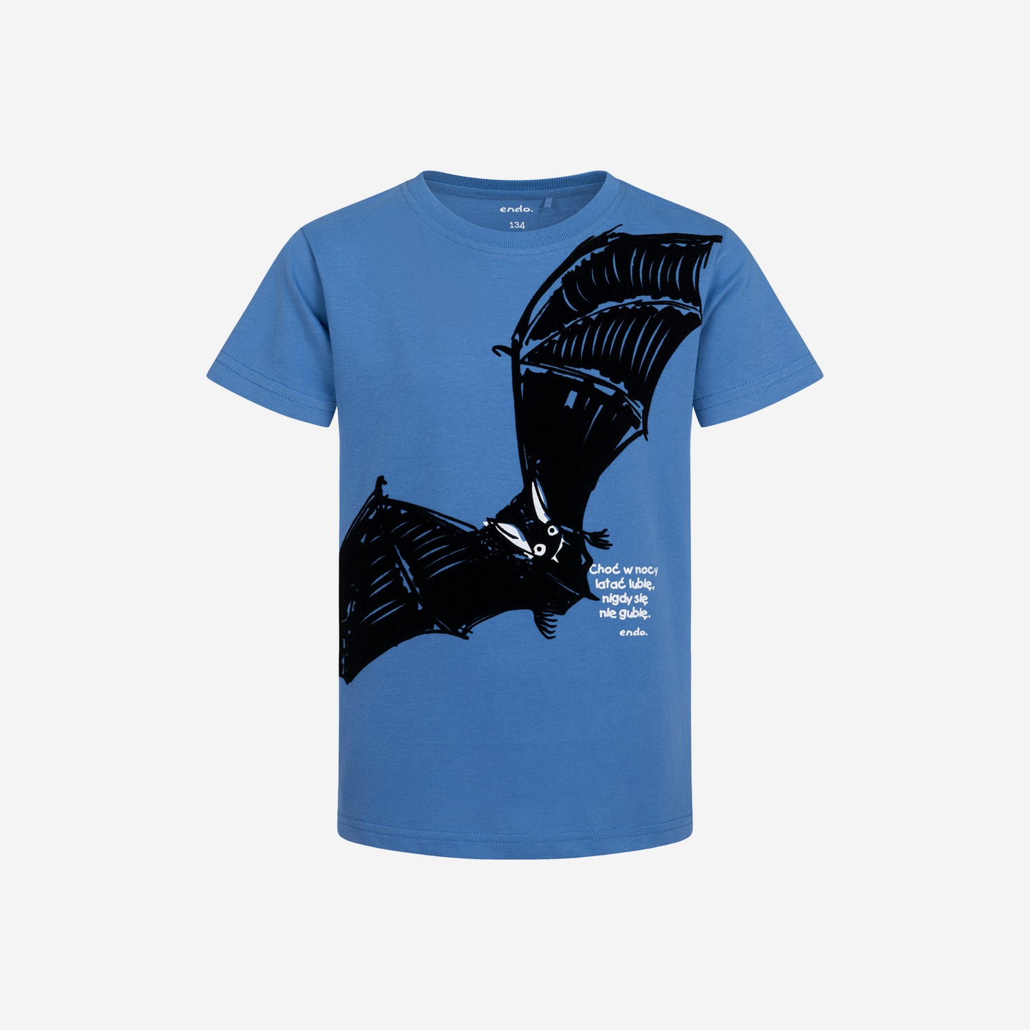 T-shirt z krótkim rękawem dla chłopca, z nietoperzem 9-13 lat