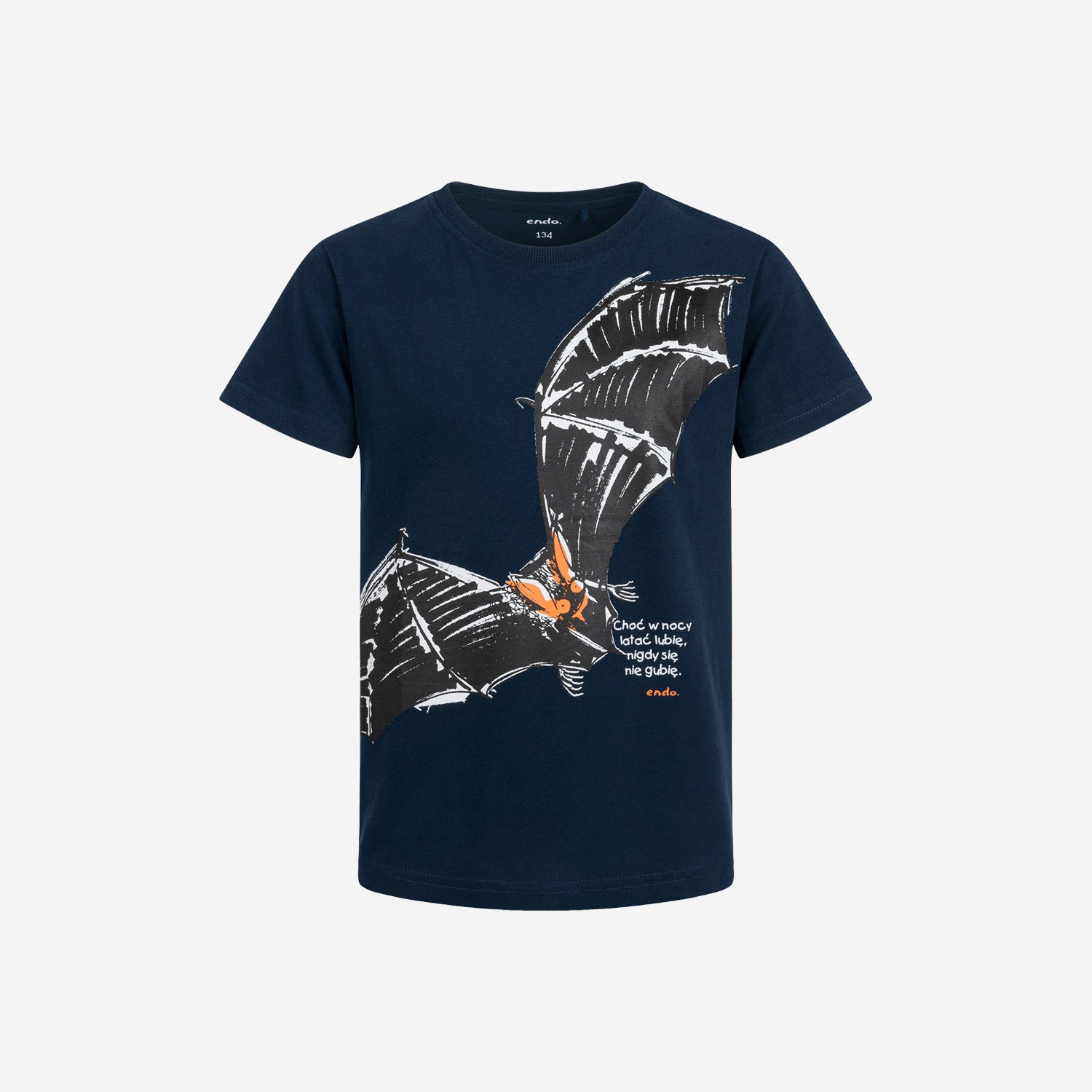 T-shirt z krótkim rękawem dla chłopca, z nietoperzem 9-13 lat