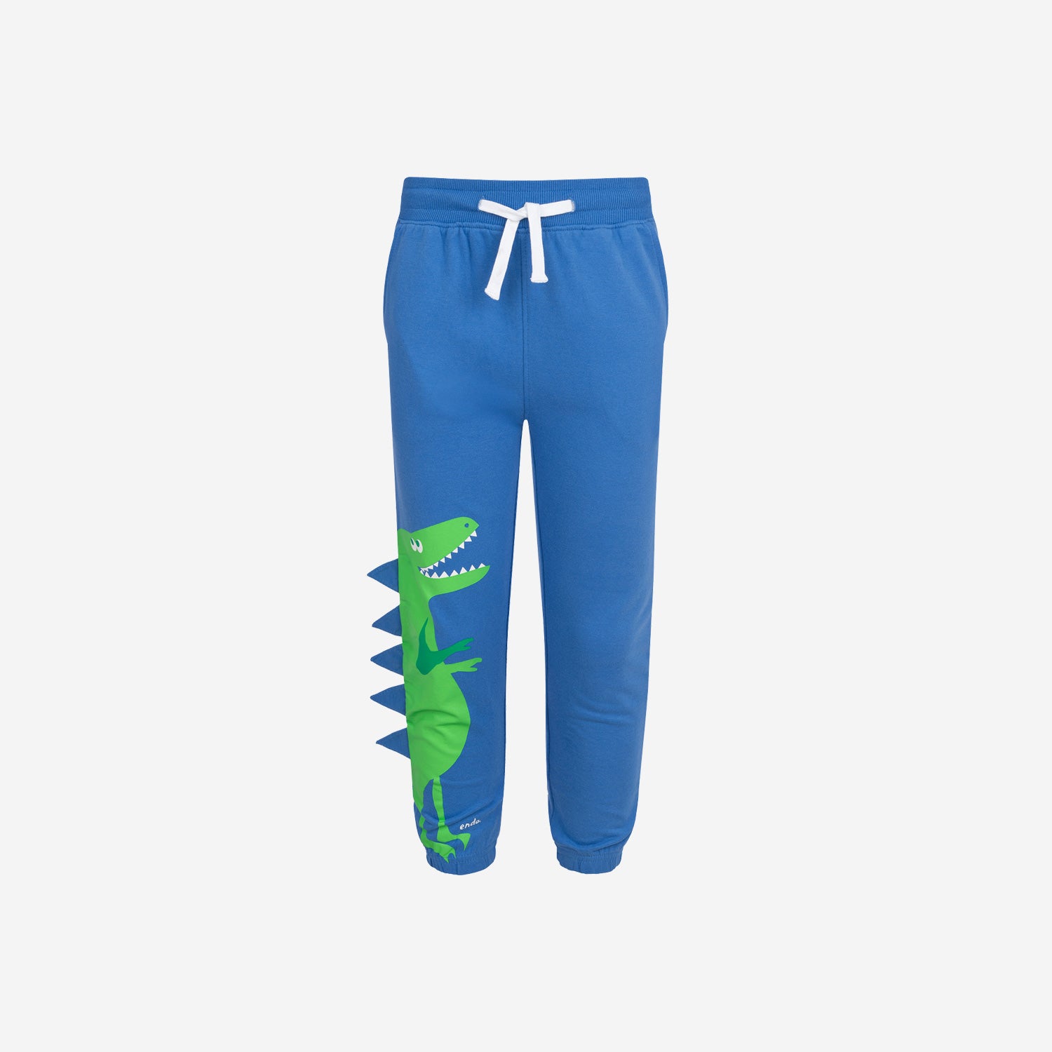 Boy's Dinosaur Sweatpants, Blue, 3-8 Years