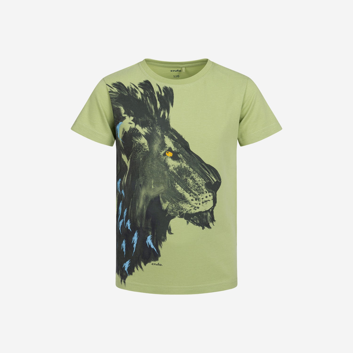 T-shirt z krótkim rękawem dla chłopca, z lwem 3-8 lat