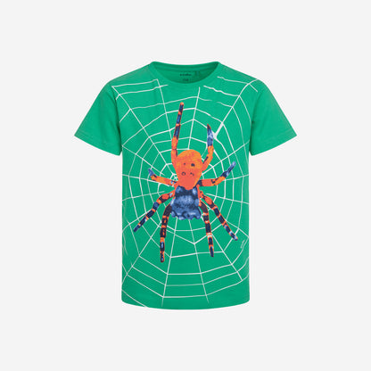 T-shirt z krótkim rękawem dla chłopca, z pająkiem 9-13 lat