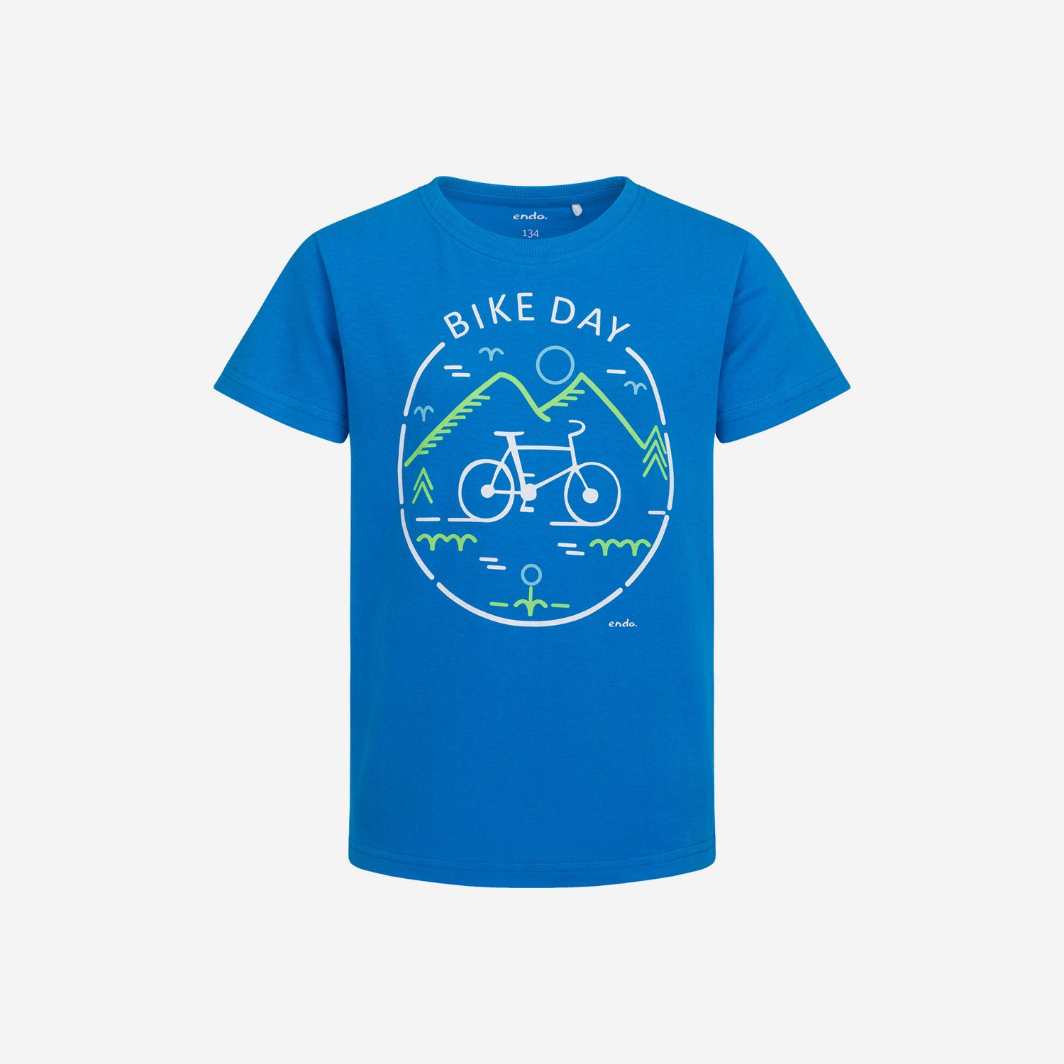 T-shirt z krótkim rękawem dla chłopca, z motywem rowerowym 9-13 lat