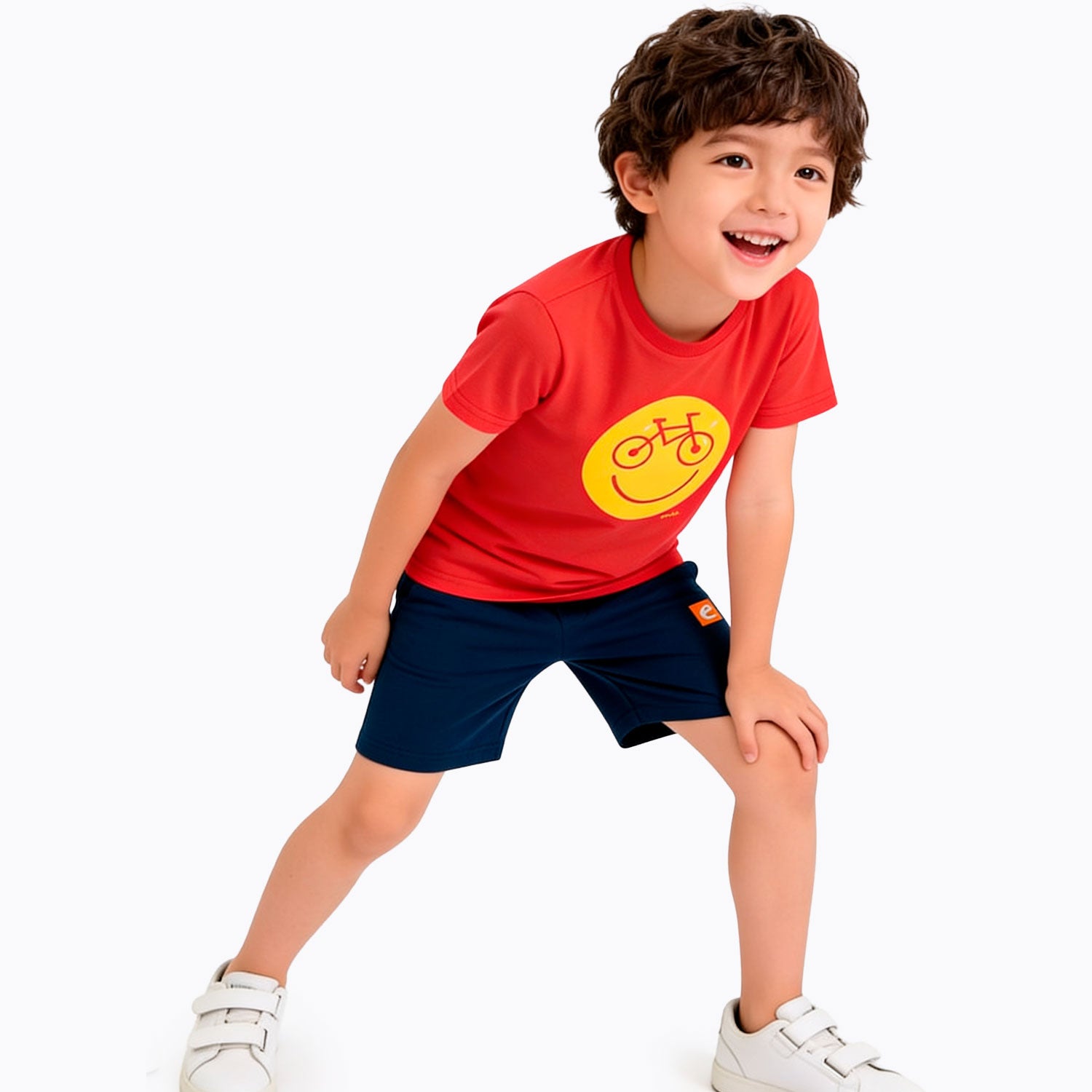 Boy's navy blue shorts, 3-8 years old