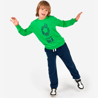 Boy's navy blue sweatpants, 9-13 years old