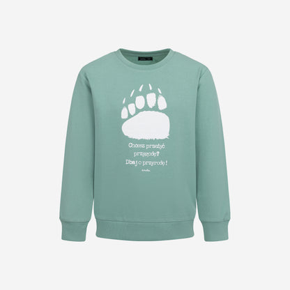 Bluza dla chłopca, z niedźwiedzią łapą, zielony 3-8 lat